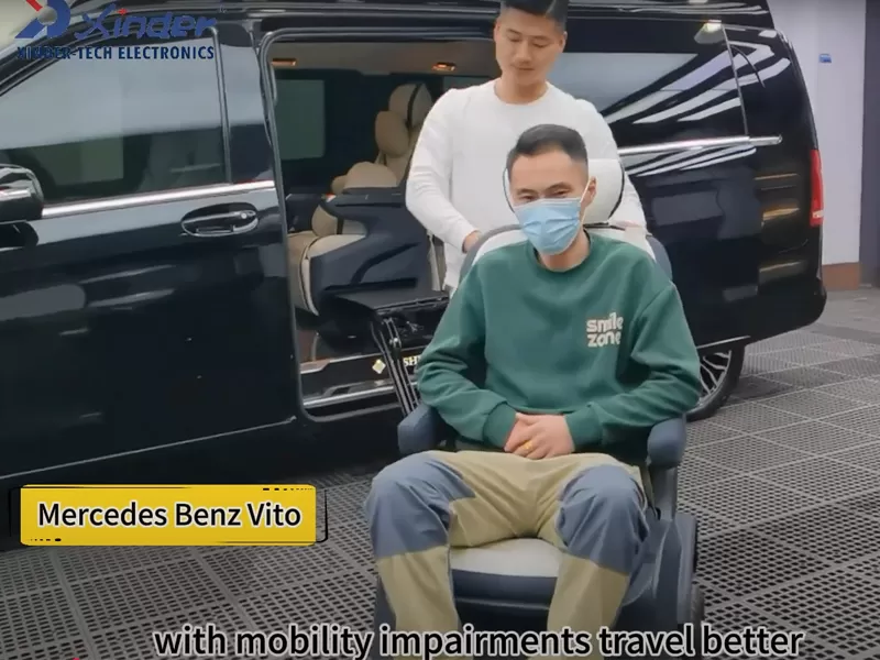 Mercedes-benz Vito dimodifikasi dengan kursi putar lepas pasang Xinder-Tech