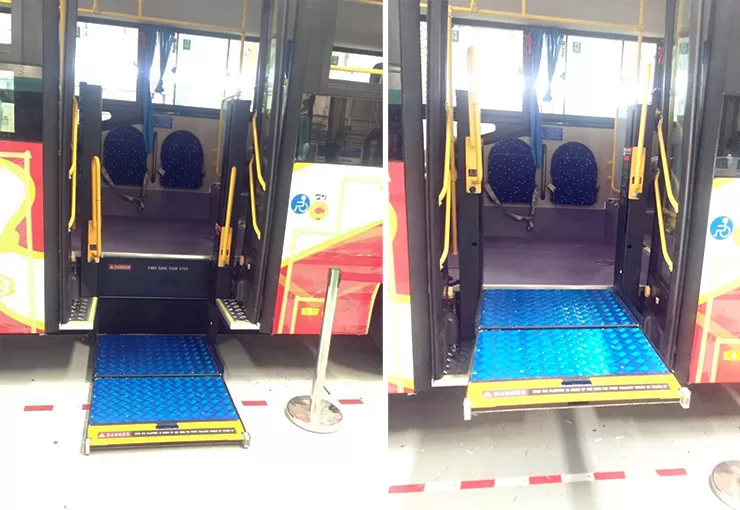 Angkat kursi roda STEP-B-800 (semi-otomatis)
